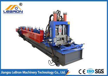 CNC steuern die automatische c-Purlin-Rolle, die Maschine hydraulisches Schnitt10-15m/min bildet