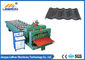 Full Automatic Glazed Tile Roll Forming Machine , 7.5kW Step Tile Roll Forming Machine